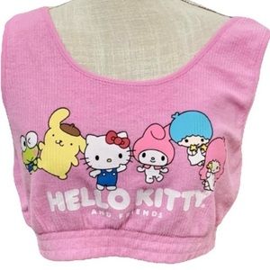 Hello Kitty Crop Top L NWT